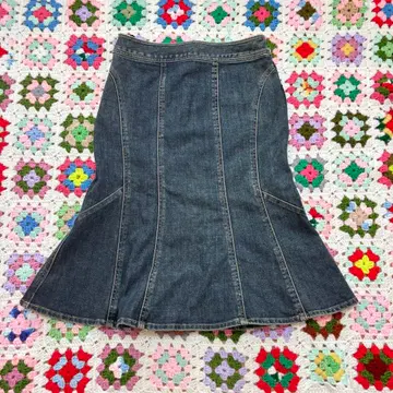 데님 머메이드 스커트 vintage