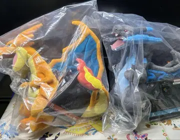 제일복권 메가진화 메가리자몽X Y 봉제 인형 세트