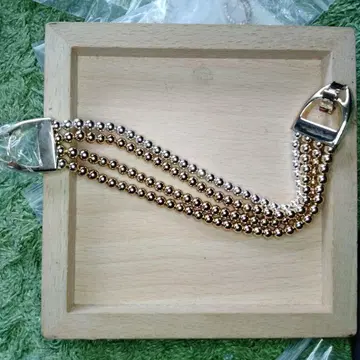 랄프 로렌 신상 실버 골드 비즈 팔찌 20cm*0.3
