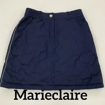[ marieclaire ] 충전솜 스커트 방한 L 네이비 #2166