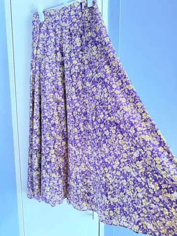 개럴개런트 보라색 롱 스커트