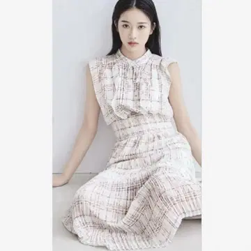 snidel Sustainable 프릴 원피스 IVR