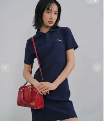 미사용 새상품 LILY BROWN x PUMA 피케 셔츠 티셔츠 원피스