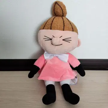 리틀 미이 앉은 봉제 인형 핑크