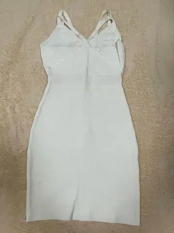 HERVE LEGER 화이트 타이트 핏 드레스 원피스 XS used