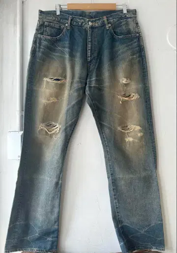 SWAGGER 데미지 리페어 가공 데님 팬츠 34 스와거