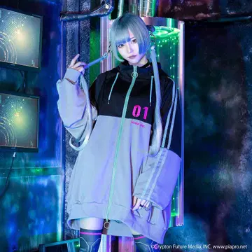 하츠네 미쿠 저지 후드티 리슨 플레이버
