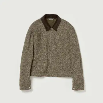 AURALEE HOMESPUN TWEED ZIP BLOUSON 25AW