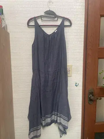 LOISIR 에이프런 원피스 그레이