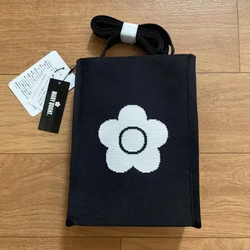MARY QUANT 마리콴트 BIG 데이지 니트 자카드 숄더