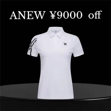 새상품 택 포함 M 사이즈 ANEW 여성용 피케 셔츠 화이트