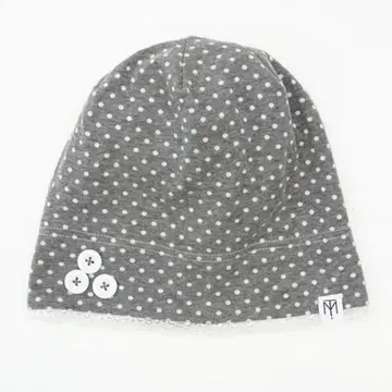[ 완판템 ] TIE.ME dot button beanie 그레이