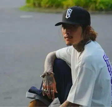 GOOSE BUZZY GB SIG MESH CAP 블랙 모리시타 나오야