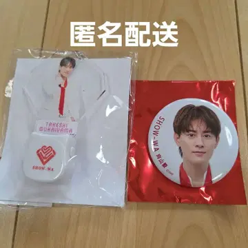 SHOW-WA 무카이야마 타케시 랜덤 캔뱃지 + 미니 응원봉 세트