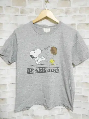 BEAMS 빔즈 40주년 기념 스누피 T셔츠