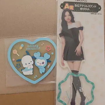 TWICE 미나 아크릴 스탠드 산리오 코스터 2점