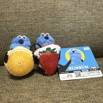 퍼펫 순순 후르츠 봉제 인형 마스코트 2종 세트
