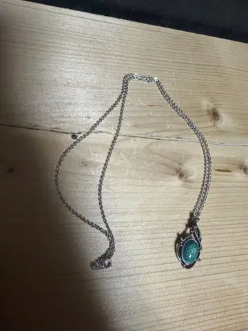 used 실버 스톤 목걸이
