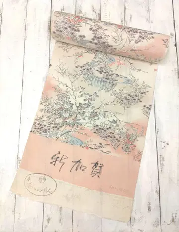 순수 실크 크레이프 원단 코몬 기모노 옷감 (No.746)