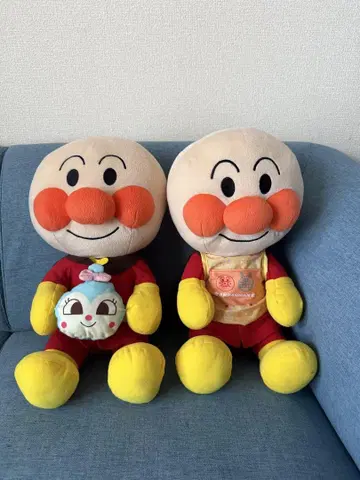 호빵맨 봉제 인형 2체 세트