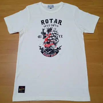 ROTAR 고스트 선박 T셔츠 M 화이트 새상품급 해적선 스컬
