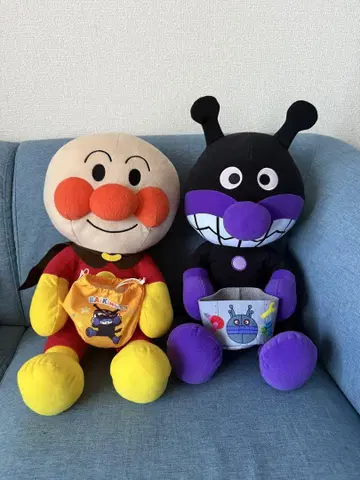 호빵맨 세균맨 봉제 인형 세트