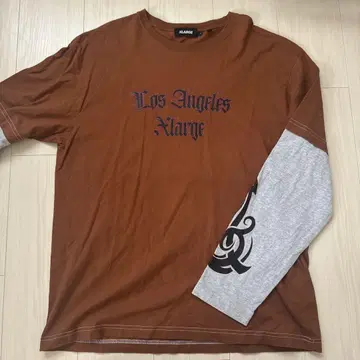 XLARGE 남성용 롱T셔츠 긴팔T셔츠 L 사이즈