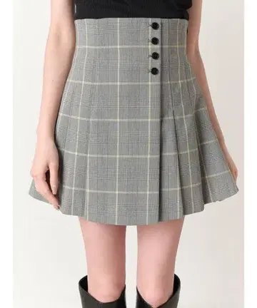 스나이델 snidel 사이드 플리츠 스커트 숏 팬츠