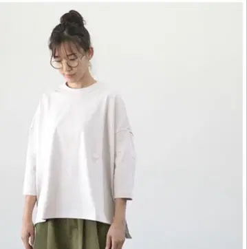 트래블 매뉴얼 도츠텐지쿠 풀오버 7부 소매 티셔츠 긴팔 티셔츠
