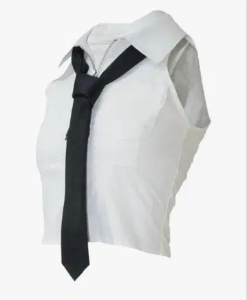 THEREDTHREAD S tie shirt cropped