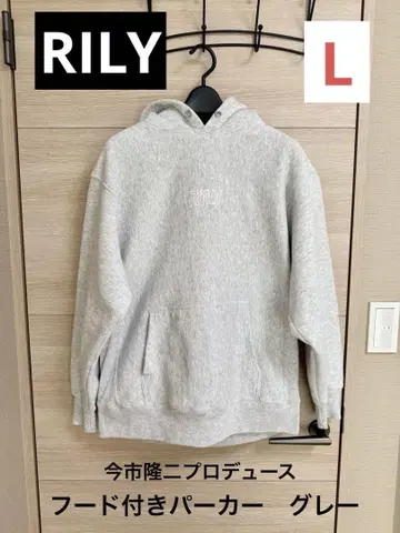 이마이치 류지 프로듀스 RILY 후드 부착 후드티 L