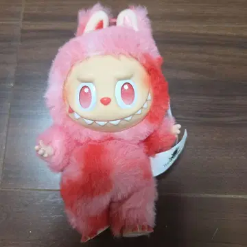 러브브 LABUBU POPMART 핑크 봉제 인형