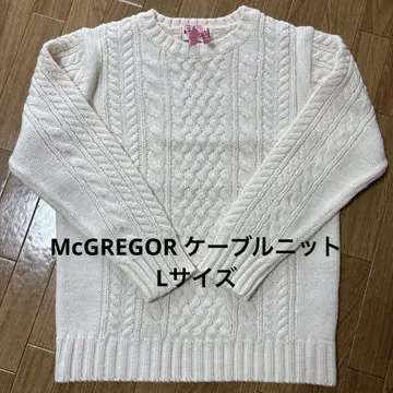 McGREGOR 케이블 니트 긴팔 스웨터