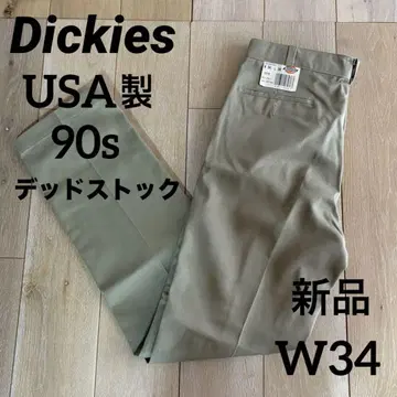 90s USA제 디키즈 새상품 W34 x L34 카키 데드스탁