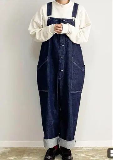 HARVESTY 하베스티 데님 오버롤 살로펫