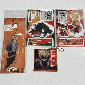 나의 히어로 아카데미아 바쿠고 카츠키 아크릴 스탠드 키링 클리어 파우치