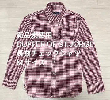 미사용 새상품 The DUFFER of St.GEORGE 긴팔 체크 셔츠