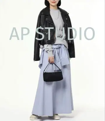 AP STUDIO UNDECORATED 코튼 랩스커트 36