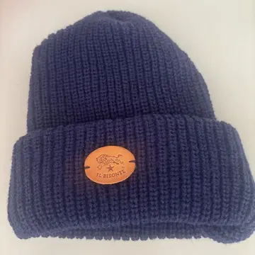 IL BISONTE 일비종떼 다크 퍼플 니트 모자