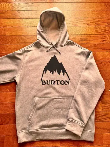 BURTON 발수 후드티 그레이