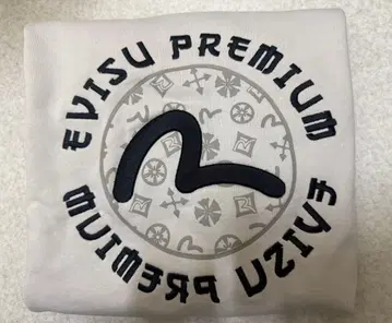 한국 EVISU 베이지 맨투맨 L 사이즈