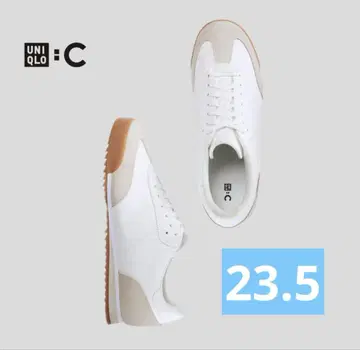 새상품급 UNIQLO C 스웨이드 콤비네이션 스니커즈 23.5cm
