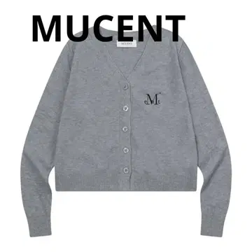 미사용 새상품 MUCENT 무센트 그레이 V넥 가디건