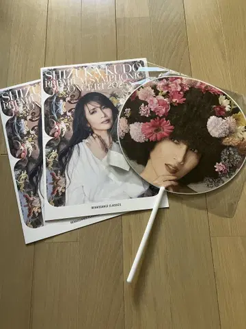 쿠도 시즈카 팬 미팅 부채 콘서트 팸플릿 전단지