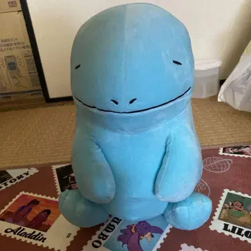 누오 봉제 인형 본체 스카이블루