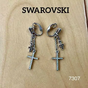 SWAROVSKI 스와로브스키 더블 크로스 귀찌