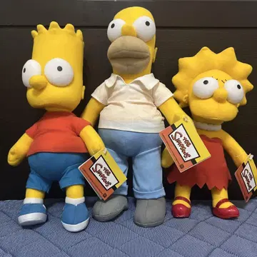 더 심슨 포징 봉제 인형 3개 세트