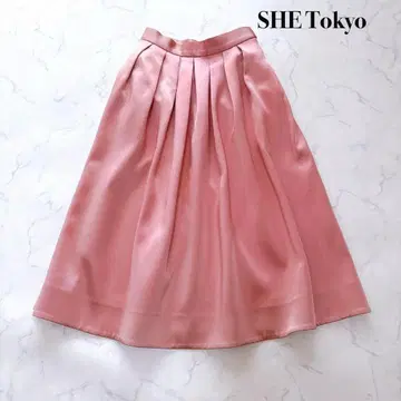 [ 컨디션 최상 ] SHE Tokyo Anna 새틴 볼륨 턱 스커트