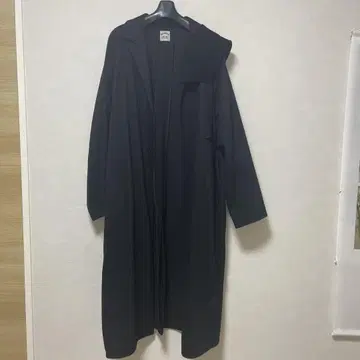 SUNSEA 블랙 롱 코트