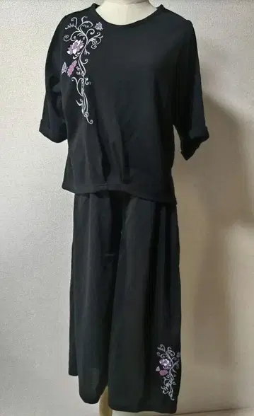 미야비유이 일본풍 프린트 셋업 M 류기압착
